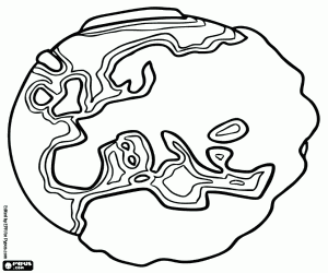 kolorowanka Europa w naszej planety