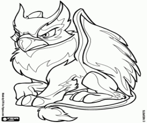 kolorowanka Eyrie, gryf Neopets