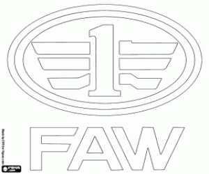 kolorowanka FAW Car Company logo