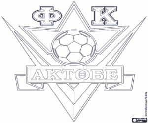 kolorowanka FC Aktobe odznaka