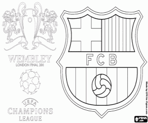 kolorowanka FC Barcelona, Champions 2011