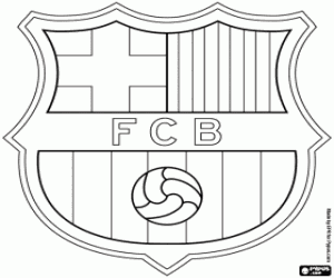 kolorowanka FC Barcelona emblemat