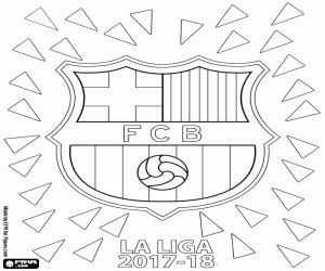 kolorowanka FC Barcelona, La Liga 2017-2018