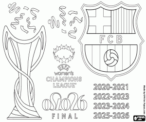 kolorowanka FC Barcelona, Liga Mistrzów 2025-2026