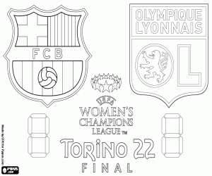 kolorowanka FC Barcelona vs Olympique Lyon, finał