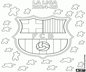 kolorowanka FC Barcelona, ​​mistrz 2024-2025
