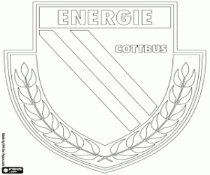 kolorowanka FC Energie Cottbus odznaka