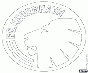 kolorowanka FC Kopenhaga logo