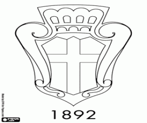 kolorowanka FC Pro Vercelli 1892 emblemat
