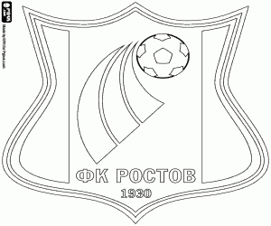 kolorowanka FC Rostow odznaka
