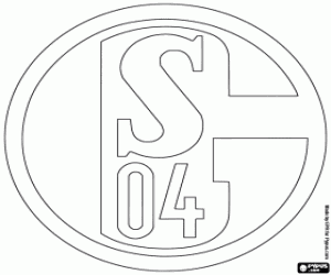 kolorowanka FC Shalke 04 logo