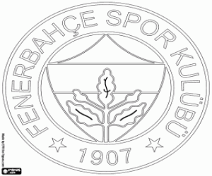 kolorowanka Fenerbahce logo