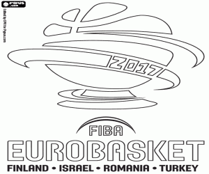kolorowanka FIBA EuroBasket 2017, logo