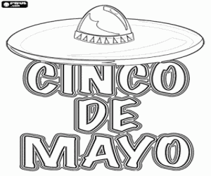 kolorowanka Fiesta del Cinco de Mayo