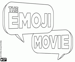 kolorowanka Film Emoji, oryginalne logo