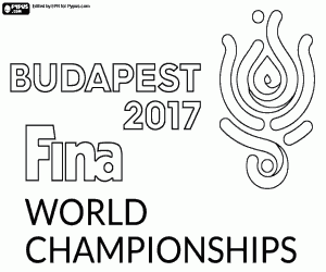 kolorowanka FINA Mistrzostwa świata w pływaniu Budapeszt 2017