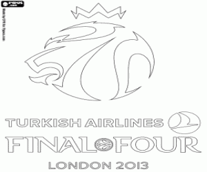 kolorowanka Final Four Euroligi Londyn 2013