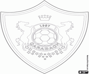 kolorowanka FK Qarabag Tarcza