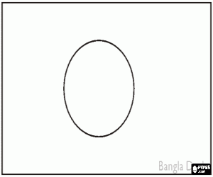 kolorowanka Flaga Bangladeszu