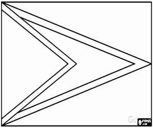 kolorowanka Flaga Gujany