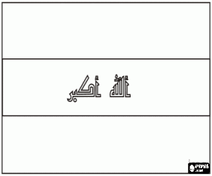 kolorowanka Flaga Iraku