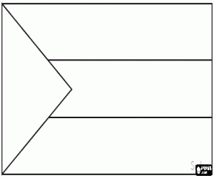 kolorowanka Flaga Sudanu