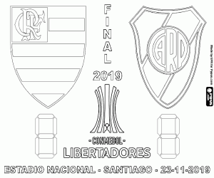 kolorowanka Flamengo-River Libertadores 2019