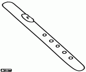 kolorowanka Flet, tradycyjnym instrumencie