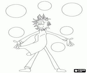 kolorowanka Flint i deszcz klopsiki