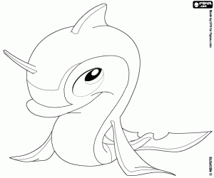 kolorowanka Floatsam, Delfin Neopets