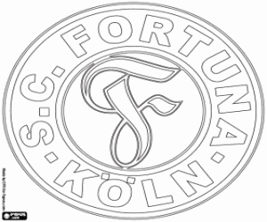 kolorowanka Fortuna Köln logo