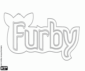 kolorowanka Furby logo