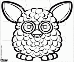 kolorowanka Furby puzzle
