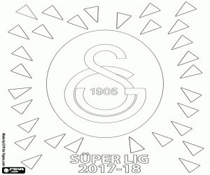 kolorowanka Galatasaray, Süper Lig 2017-2018