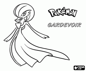 kolorowanka Gardevoir, Pokémon