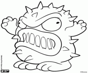 kolorowanka Germit, Bin Monster Trash Pack