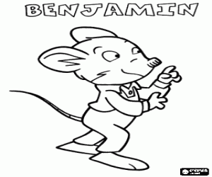 kolorowanka Geronimo Stilton siostrzeniec, Benjamin