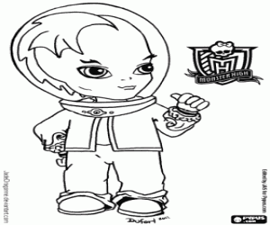 kolorowanka Gil Webber, charakter Monster High