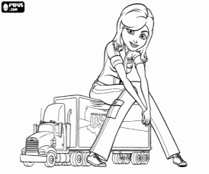 kolorowanka Ginormica na ciężarówkę