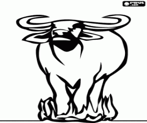 kolorowanka Gnu na Afrykańskiej sawannie