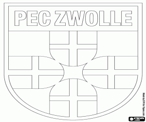 kolorowanka Godło PEC Zwolle