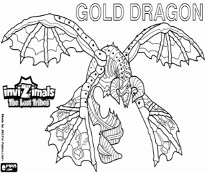 kolorowanka Gold Dragon, Invizimals Zaginione Plemiona