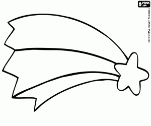 kolorowanka Gwiazda, ozdoba do szopka