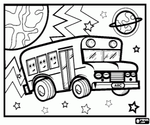 kolorowanka Gwiezdnego Bus