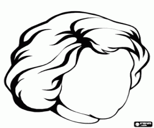 kolorowanka Głowa kobiety bez twarzy