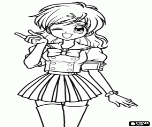 kolorowanka Hanon w jej ludzkiej postaci