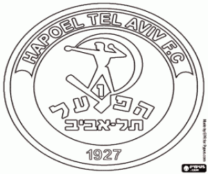 kolorowanka Hapoel Tel Aviv FC logo