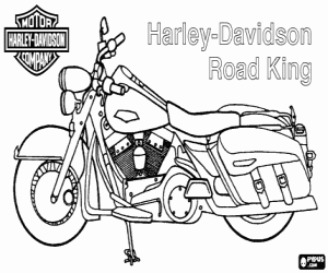kolorowanka Harley-Davidson Road King
