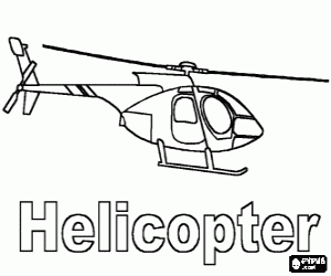 kolorowanka Helikopter