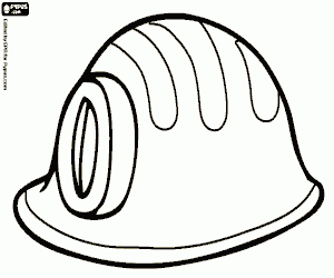 kolorowanka Hełm górnictwa